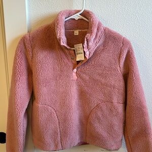 Crewcuts girls ultra soft half zip fleece jacket nwt